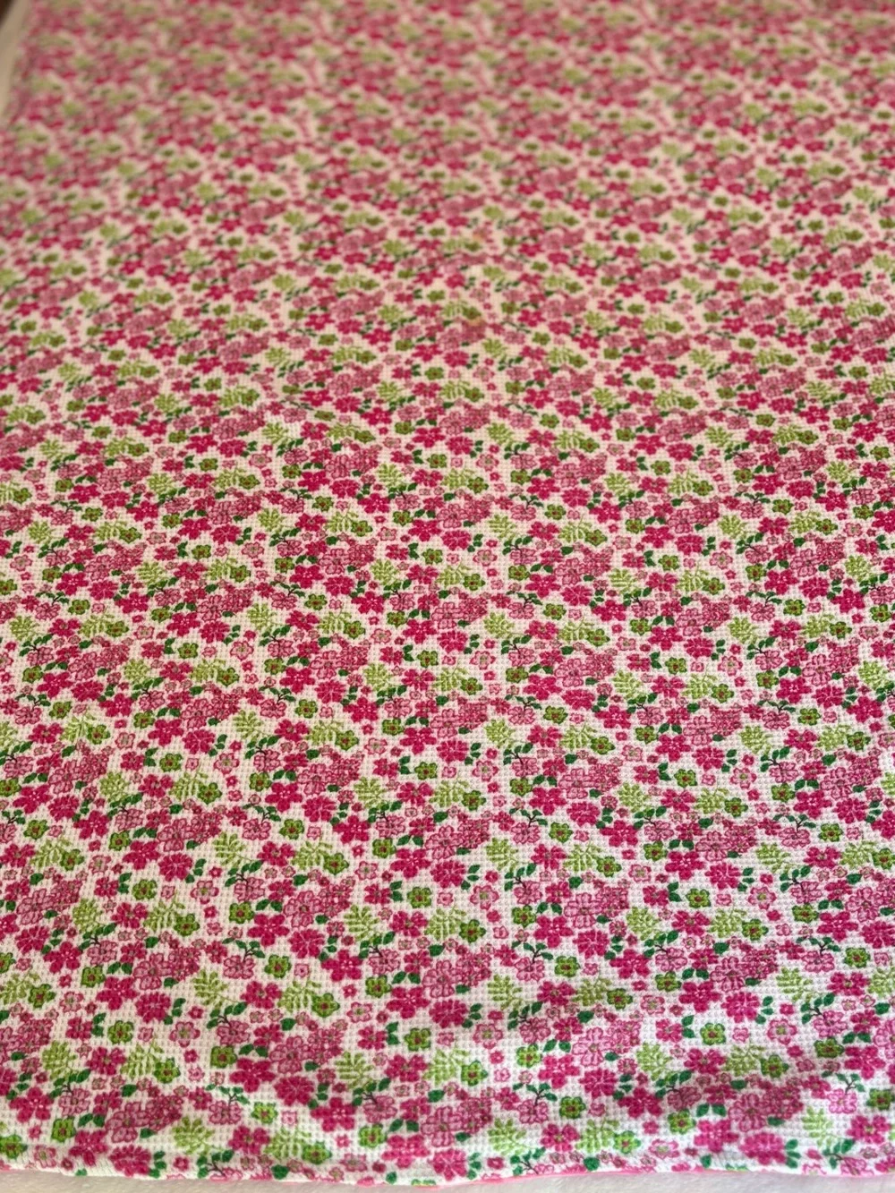 Plush Pink Floral Minky Throw or Baby Blanket - Soft Home Bedding
